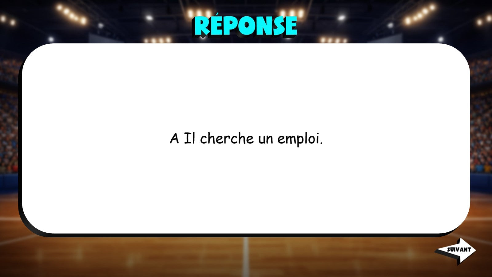 Select Correct Sentence - Workplace TRASHKETBALL French Game - No Prep Exercise