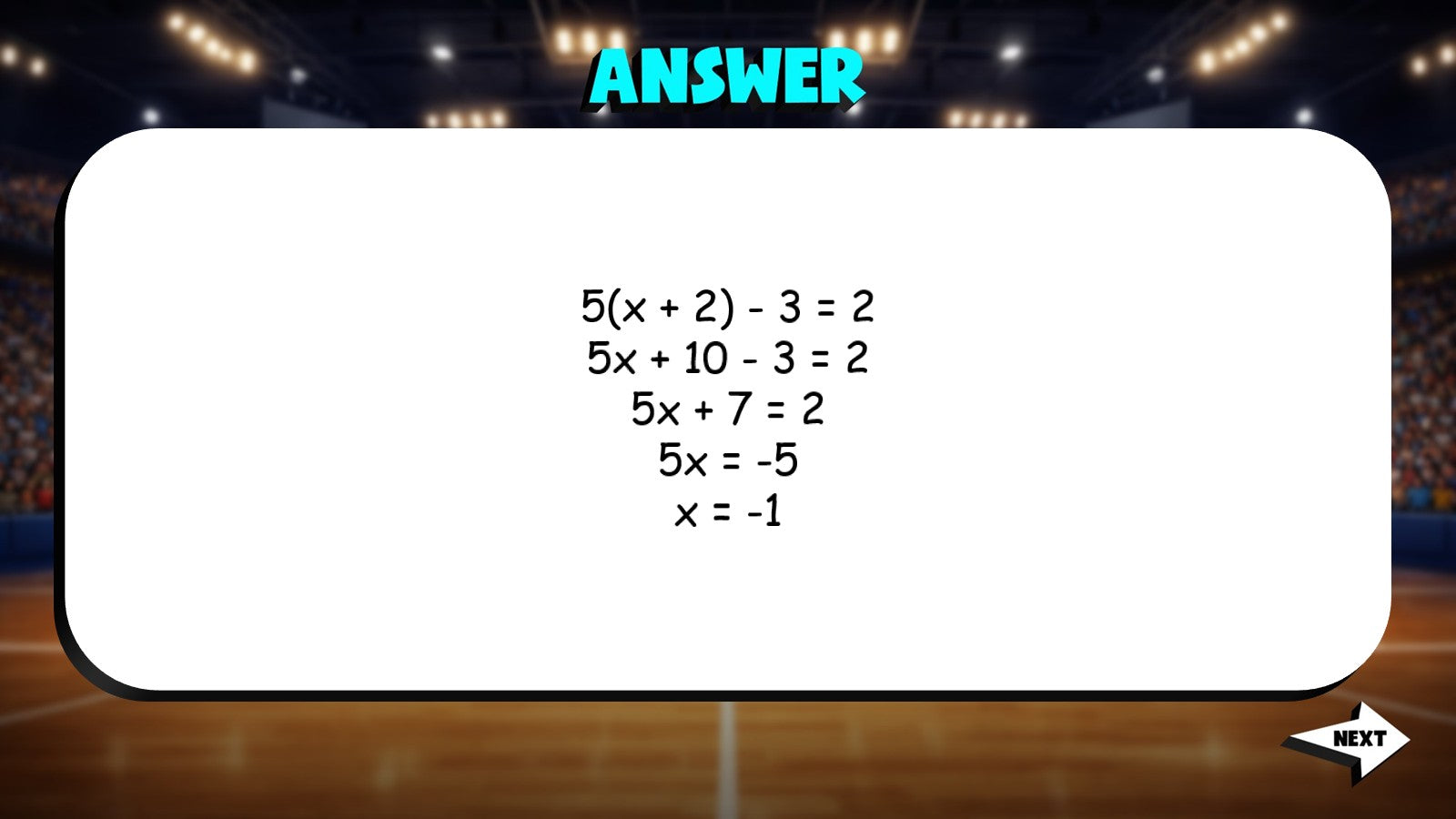 Multi Step Equations with Distribution TRASHKETBALL Math Game - No Prep Grade 7