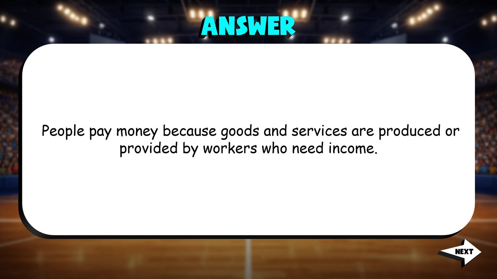 Goods & Services TRASHKETBALL Socials Game - No Prep Grade 3 Review Activity