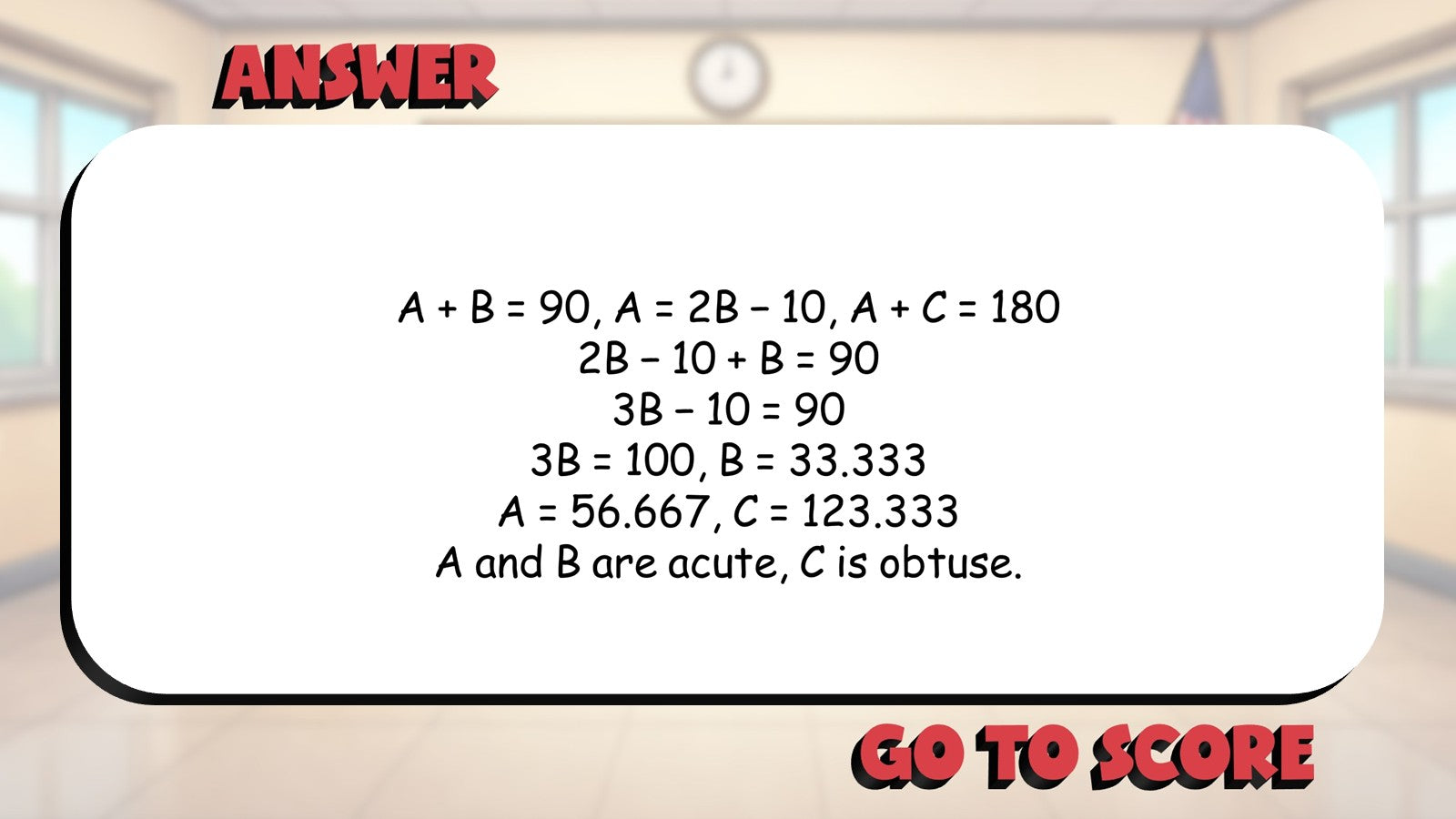 Angle Pairs BIG TERRIBLE GAME - No Prep Geometry Math Review Activity