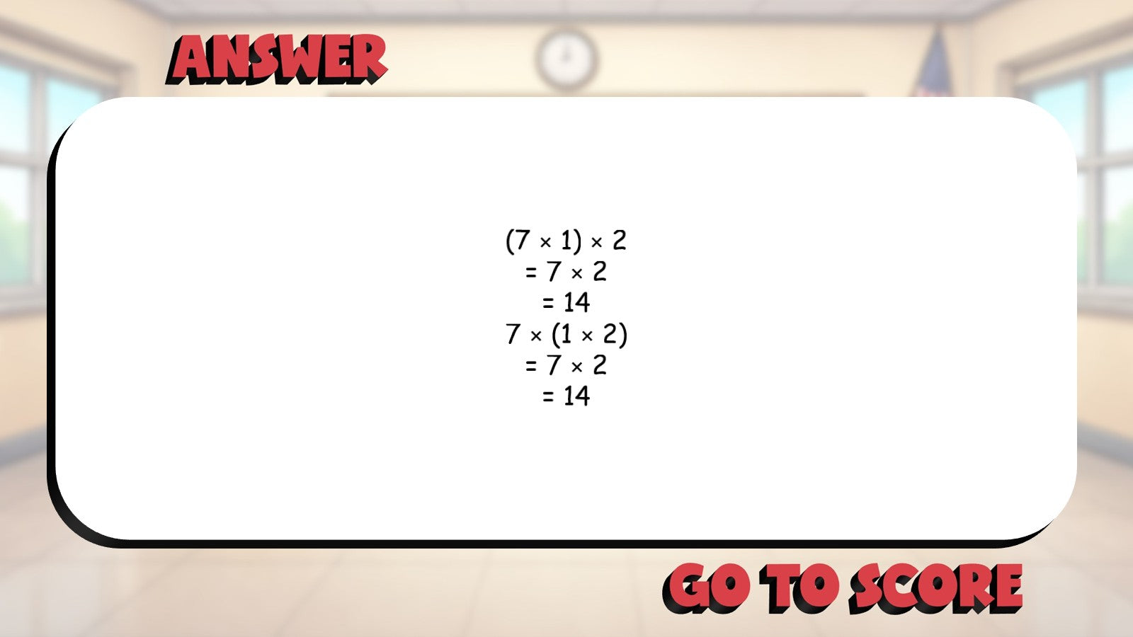 Associative Property of Multiplication BIG TERRIBLE GAME - Grade 3 Math Review