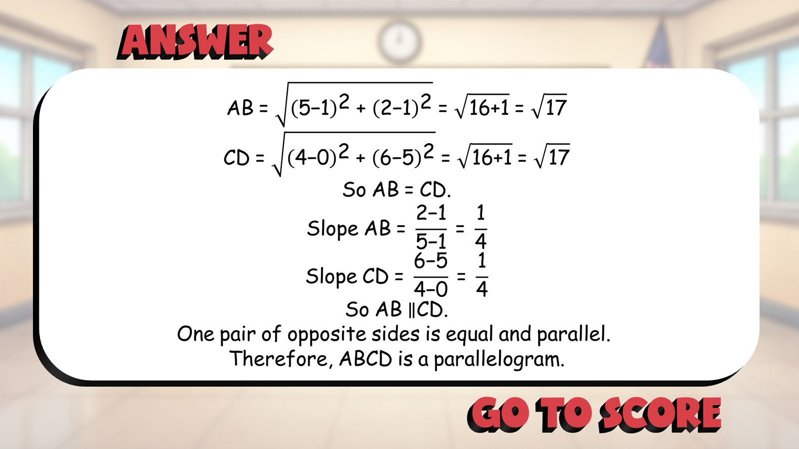 Conditions for Parallelograms BIG TERRIBLE GAME - No Prep Geometry Math Review
