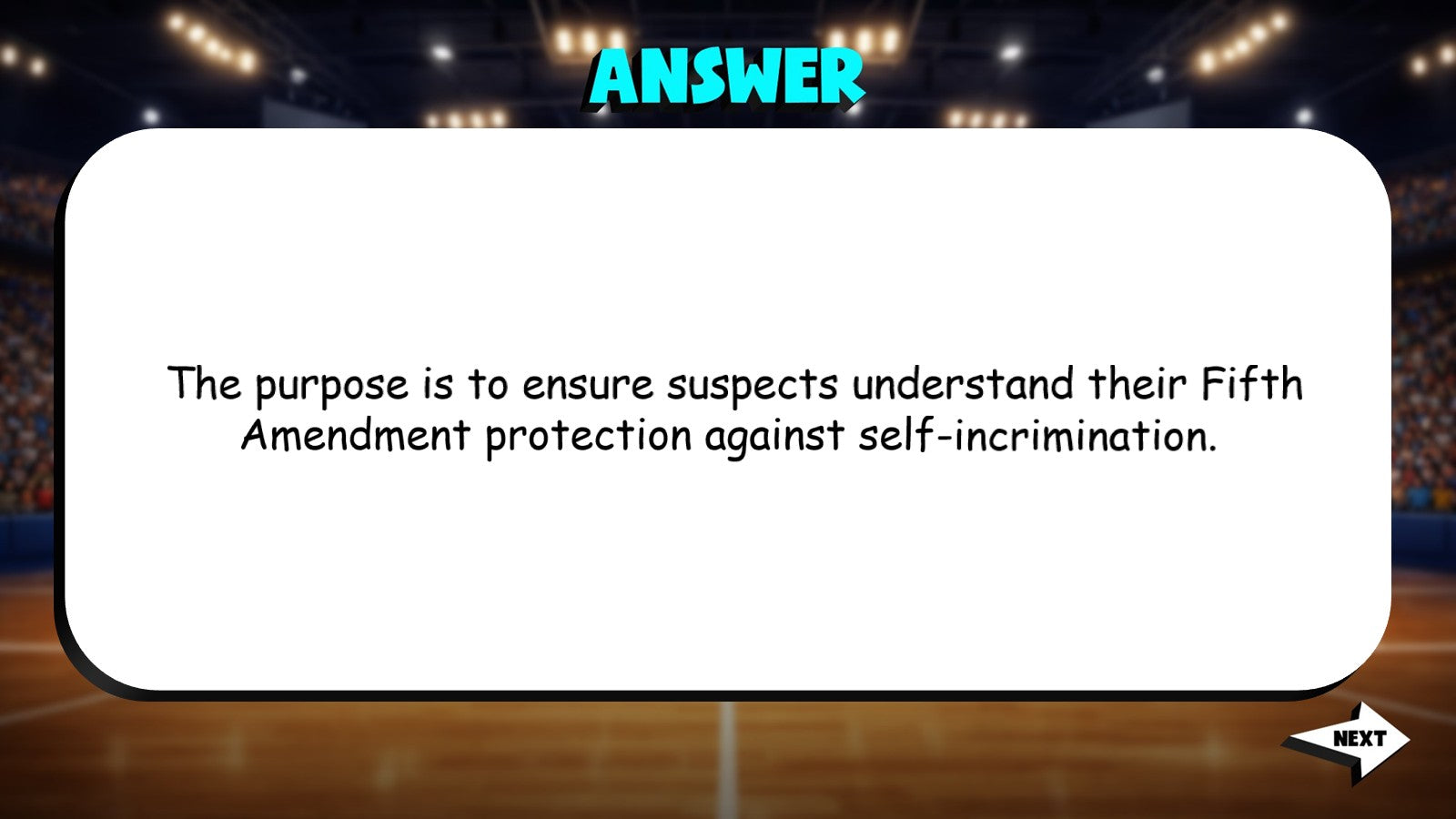 Rights of the Accused TRASHKETBALL Civics Game - No Prep Review Activity