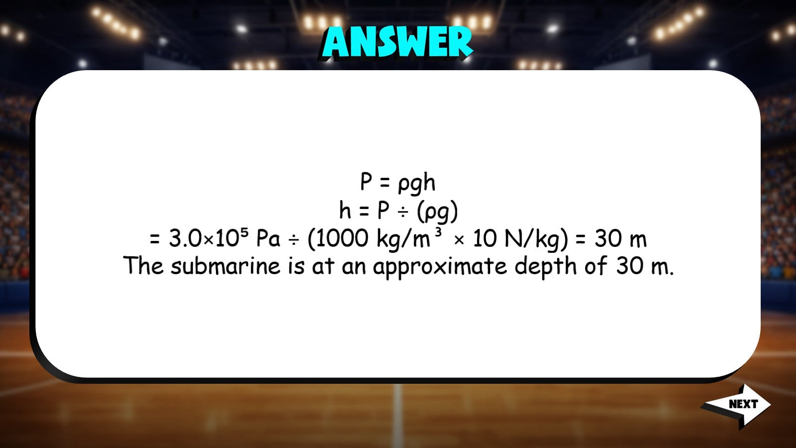 Pressure in Fluids TRASHKETBALL Science Game - No Prep Grade 8 Review Activity