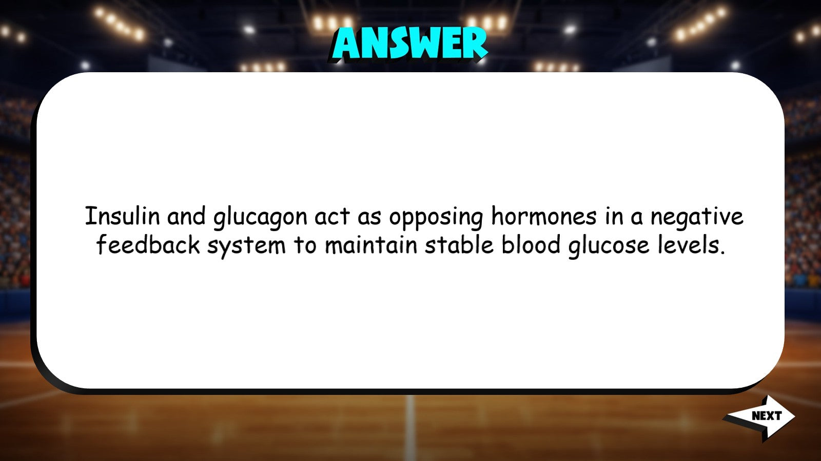 Feedback Regulation in Endocrine Control TRASHKETBALL Science Game - Biology