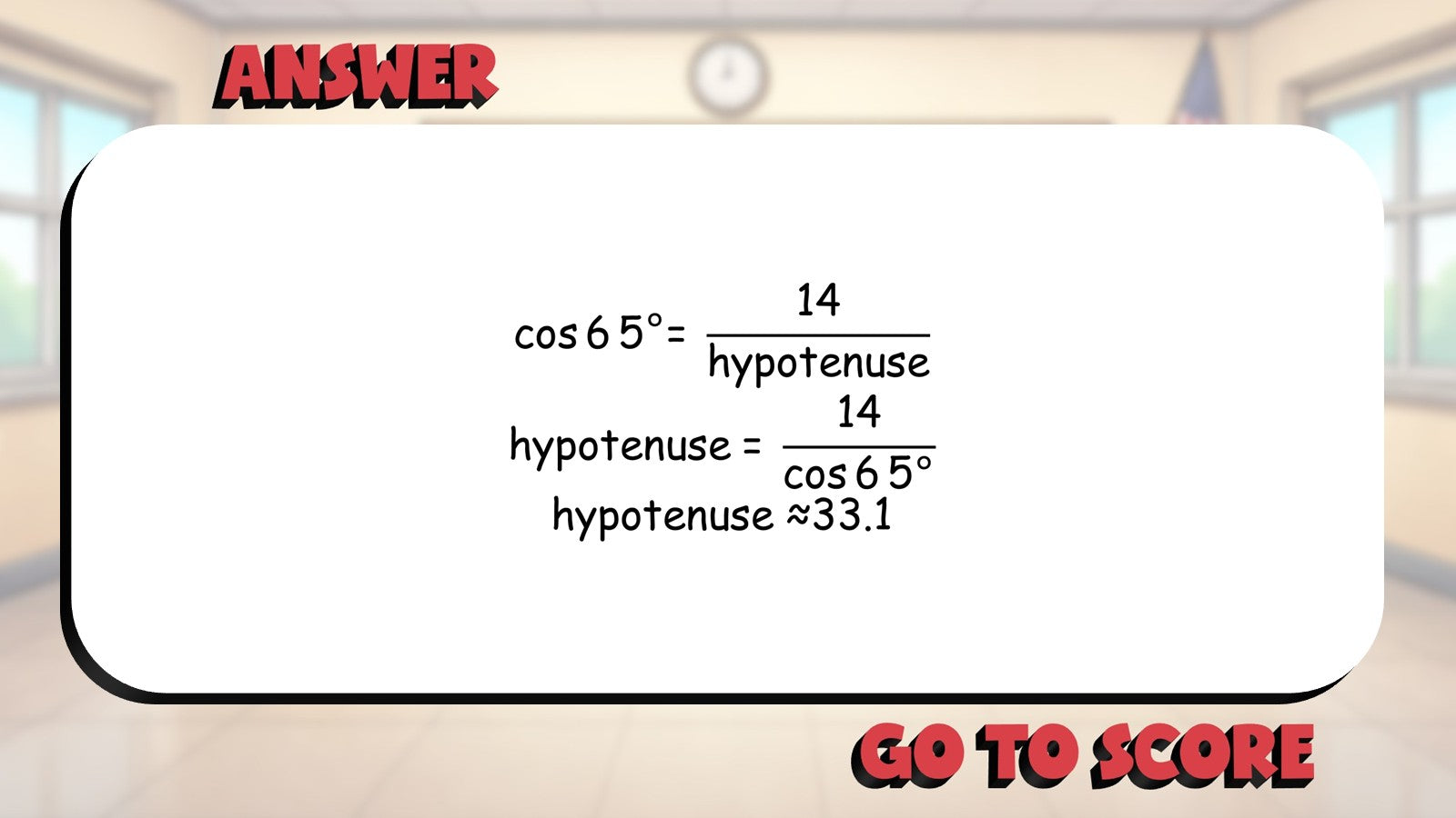 Using Trig Ratios BIG TERRIBLE GAME - No Prep Geometry Math Review Activity