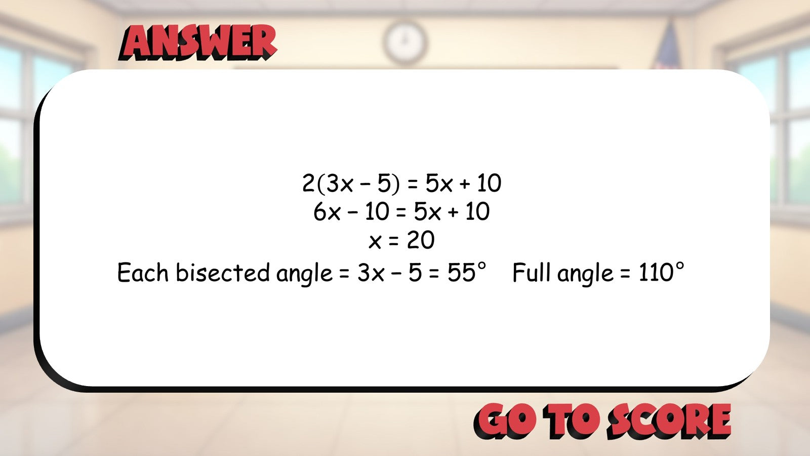 Constructing Angle Bisectors BIG TERRIBLE GAME - No Prep Geometry Math Review