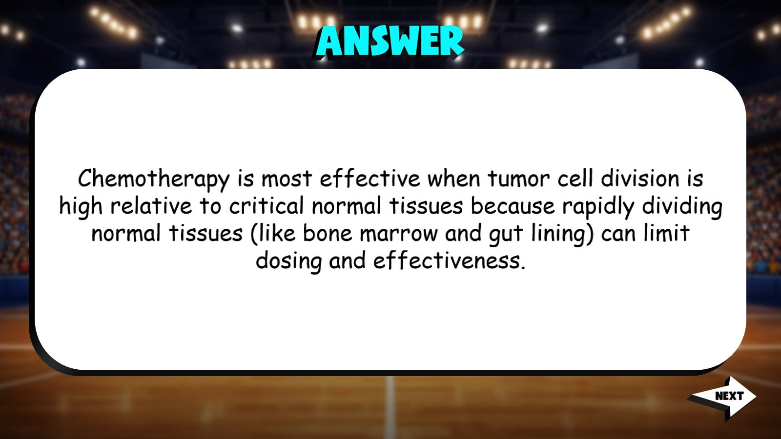 Cancer Detection & Treatment Basics TRASHKETBALL Science Game - AP Biology