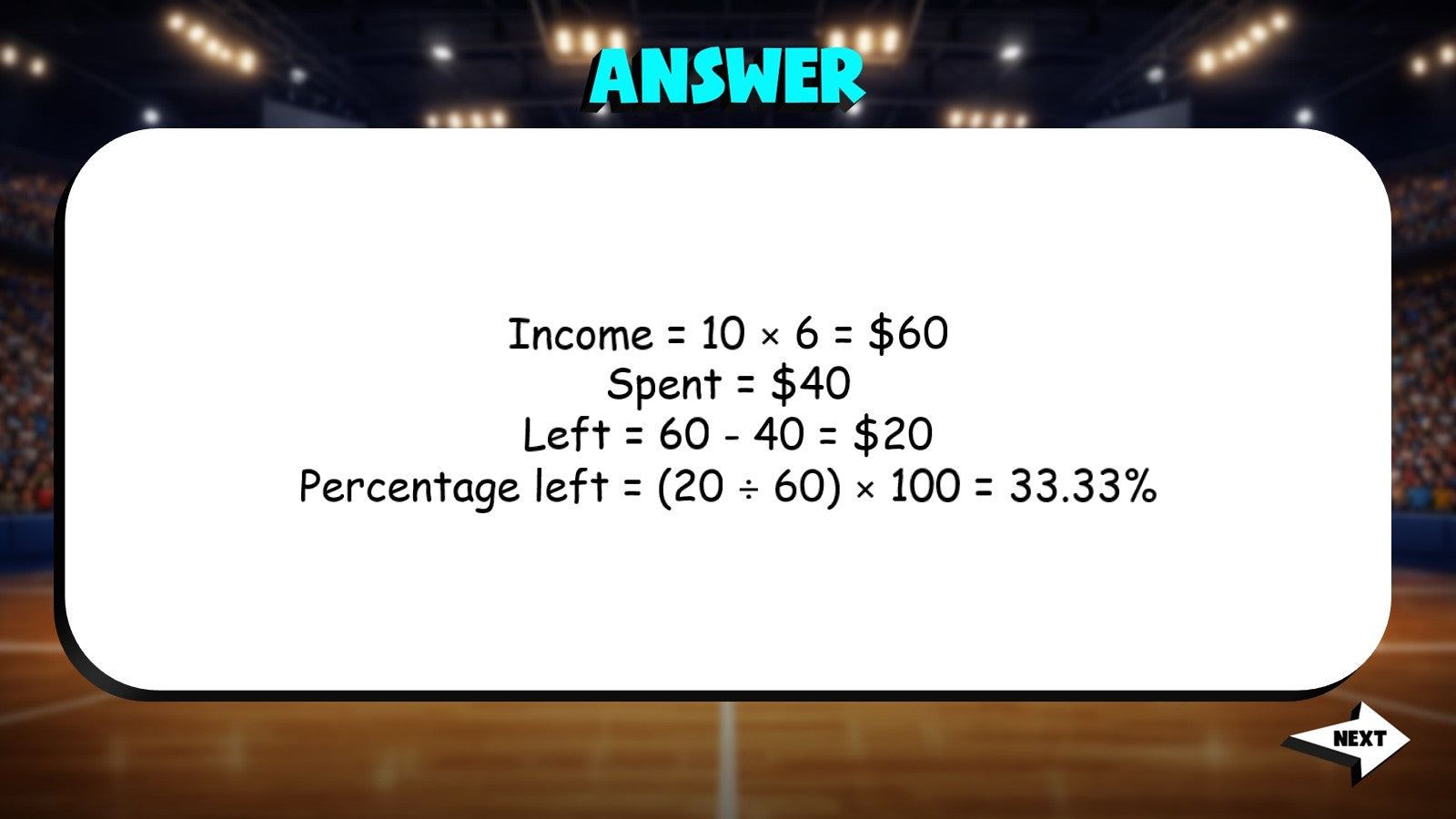 Balancing Budgets TRASHKETBALL Math Game - No Prep Grade 7 Review Activity