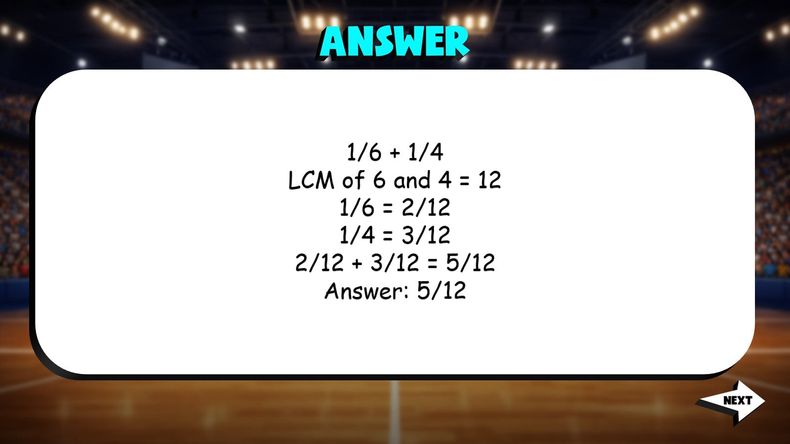 Adding Fractions TRASHKETBALL Math Game - No Prep Grade 6 Review Activity