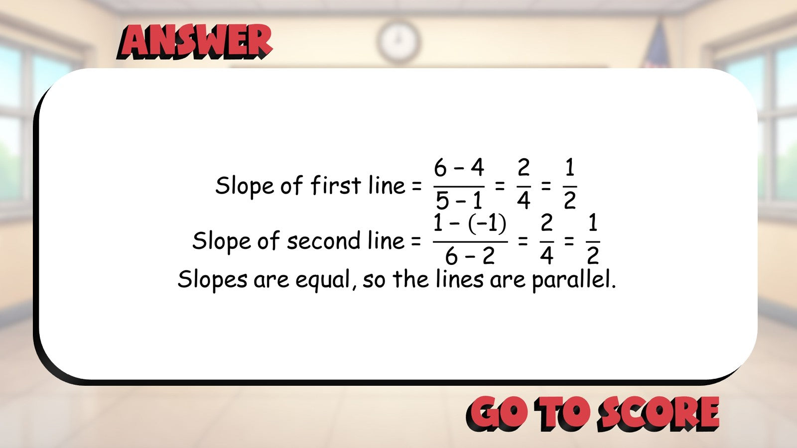 Slope of a Line BIG TERRIBLE GAME - No Prep Geometry Math Review Activity