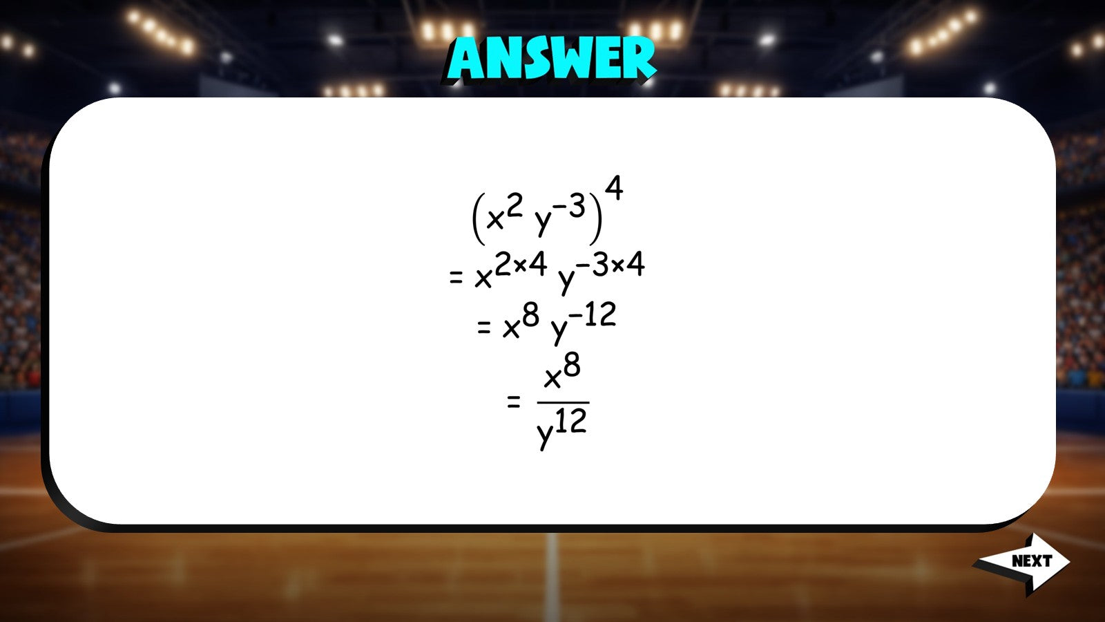 Properties of Exponents TRASHKETBALL Math Game - No Prep Algebra 2 Review