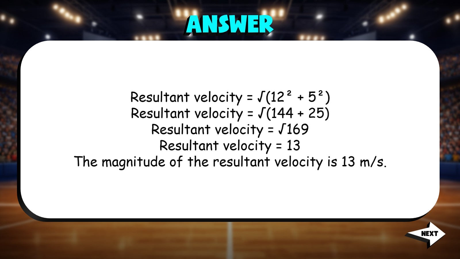 Resultant Motion from Components TRASHKETBALL Science Game - No Prep Physics