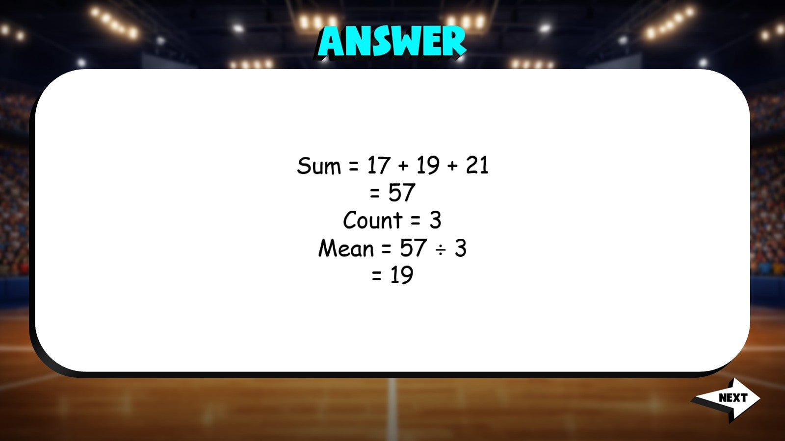 Mean of a Data Set TRASHKETBALL Math Game - No Prep Grade 6 Review Activity