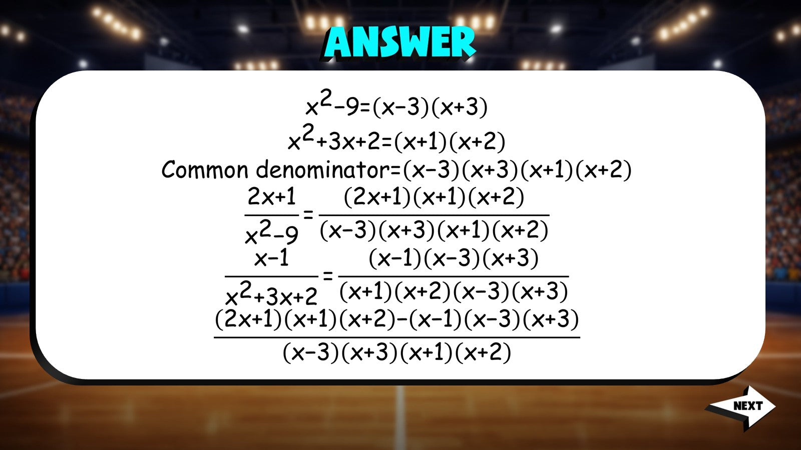 Add & Subtract Rational Expressions TRASHKETBALL Math Game - No Prep Algebra 2