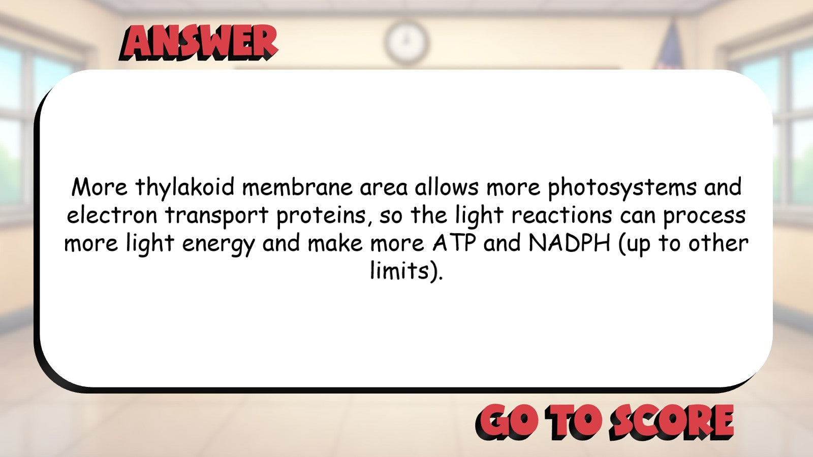 Chloroplast Structure & Function BIG TERRIBLE GAME - AP Biology Science Review