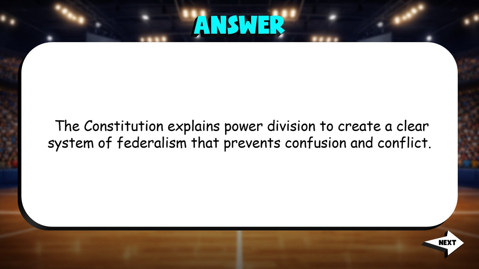 Federalism TRASHKETBALL Socials Game - No Prep Grade 4 Review Activity