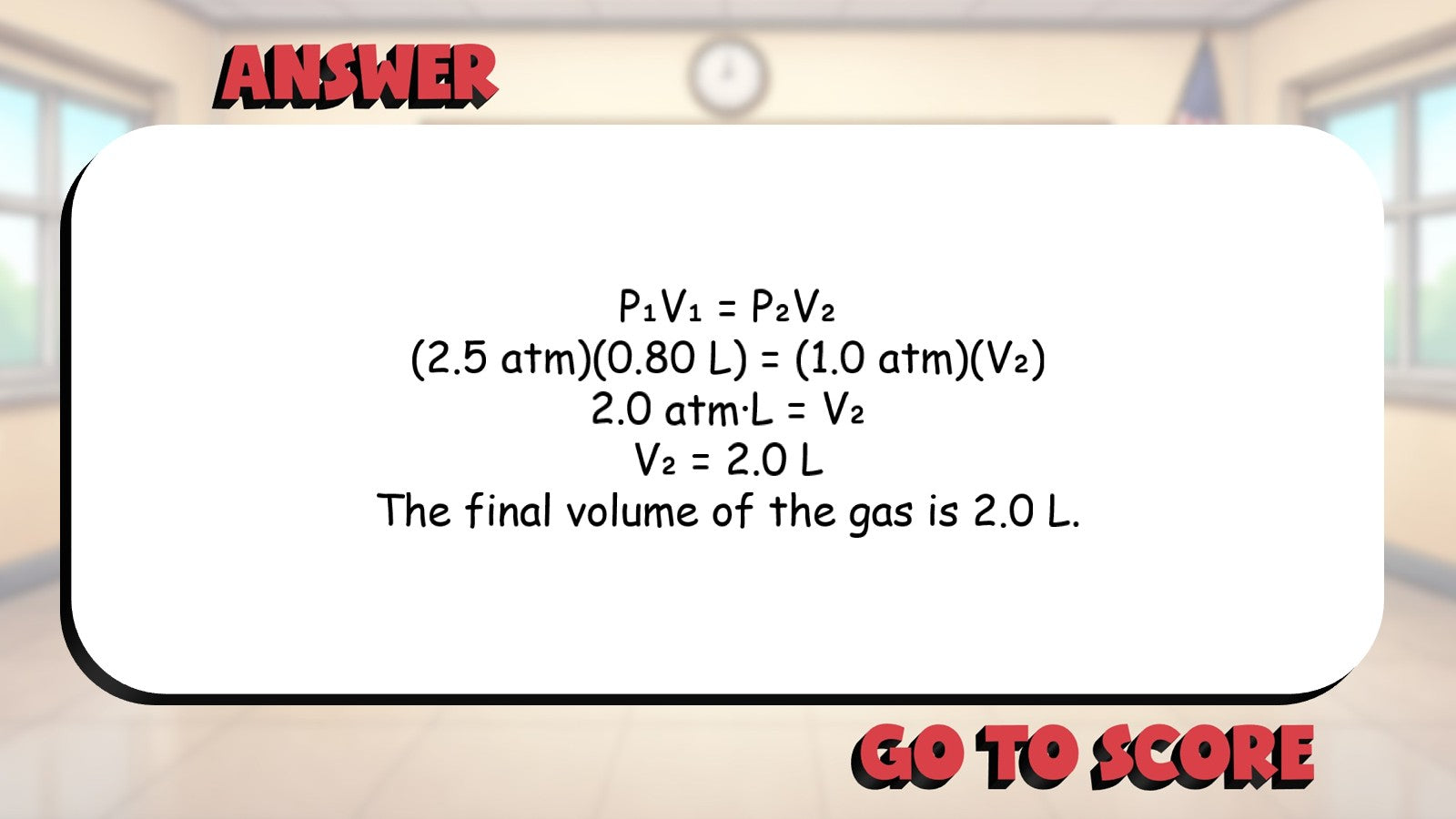 Boyle’s Law Calculations BIG TERRIBLE GAME - No Prep Chemistry Science Review