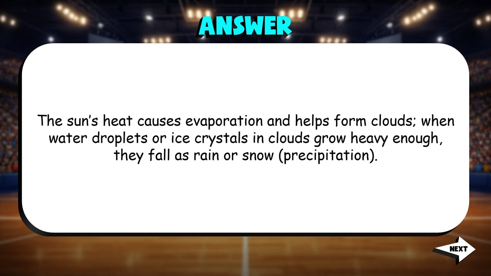 The Sun’s Role in the Water Cycle TRASHKETBALL Science Game - No Prep Grade 4