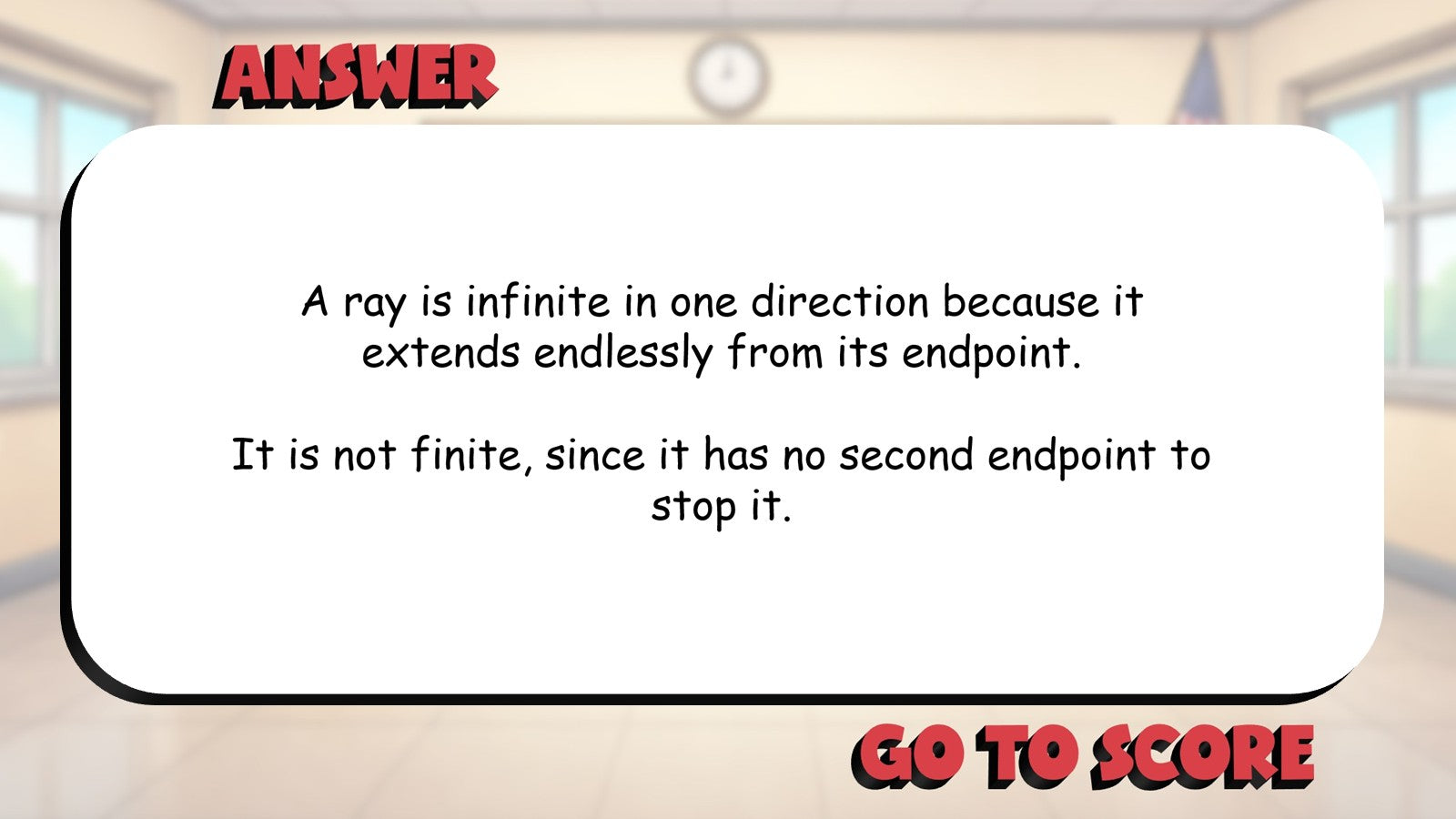 Line Segments and Rays BIG TERRIBLE GAME - No Prep Geometry Math Review Activity