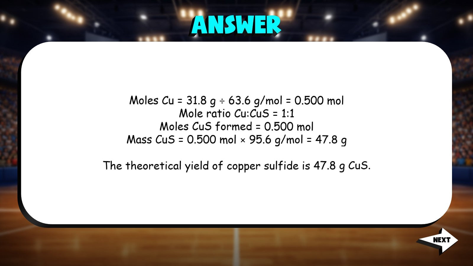 Theoretical Yield TRASHKETBALL Science Game - No Prep Chemistry Review Activity