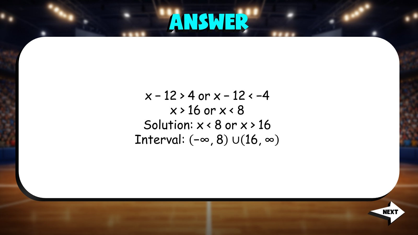 Absolute Value Inequalities TRASHKETBALL Math Game - No Prep Algebra 1 Review