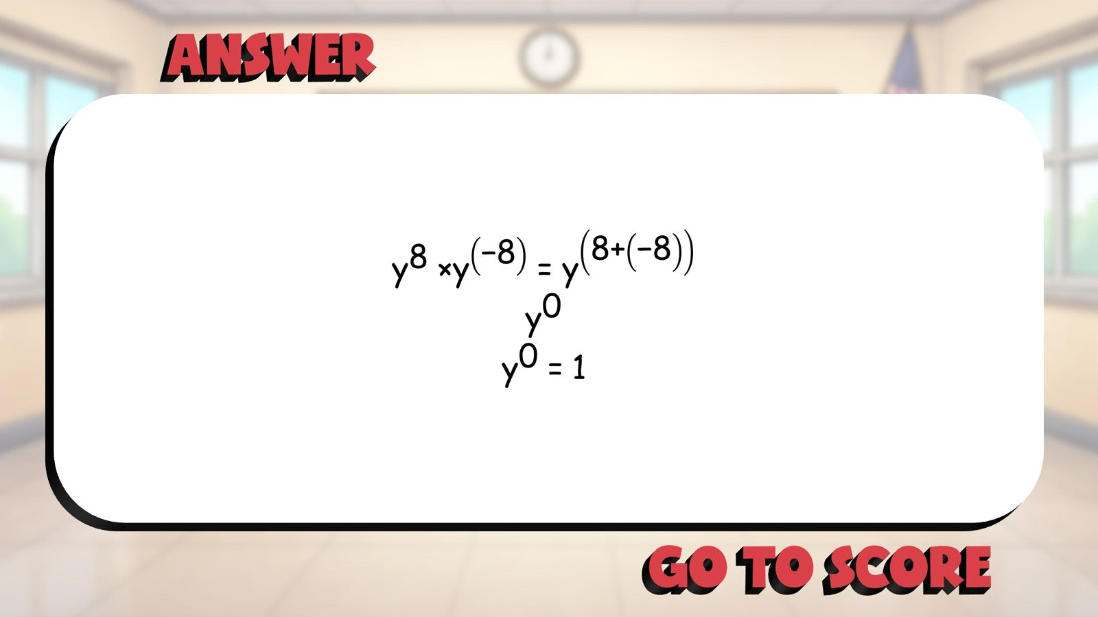 Product Rule of Exponents BIG TERRIBLE GAME - No Prep Algebra 1 Math Review