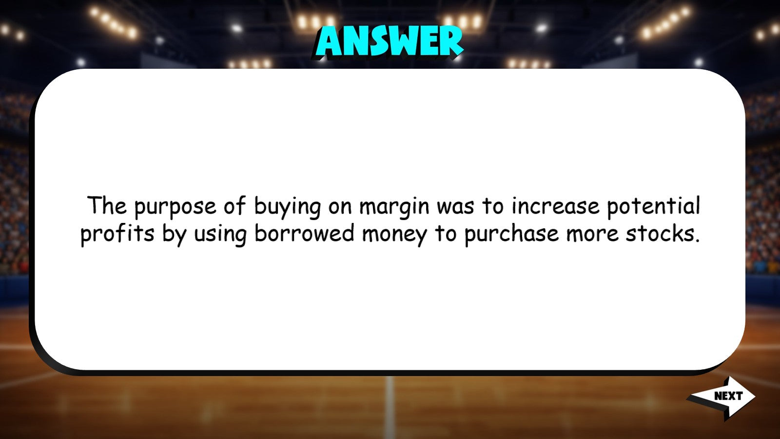 The Stock Market Crash of 1929 TRASHKETBALL U.S. History Game - No Prep Review