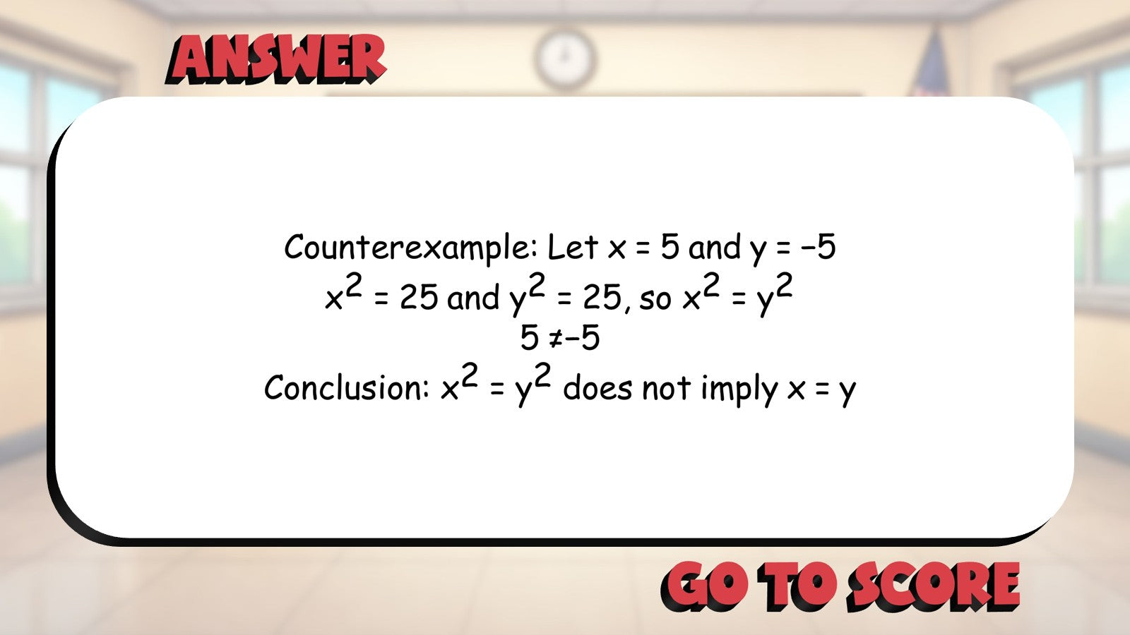 Reasoning Counterexamples BIG TERRIBLE GAME - No Prep Geometry Math Review