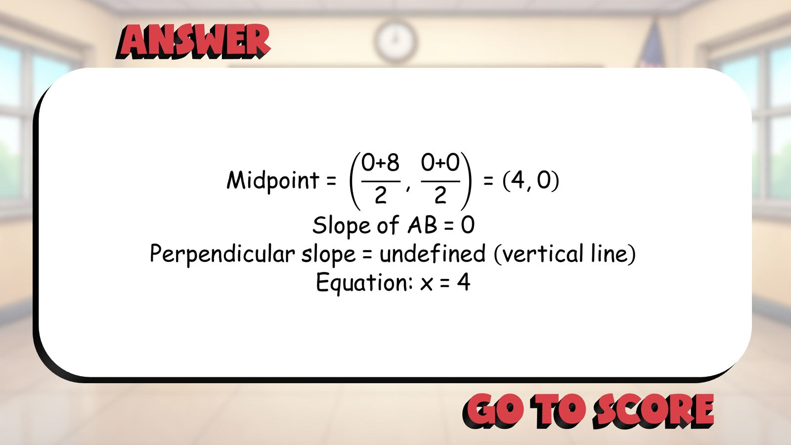 Midpoints and Bisectors BIG TERRIBLE GAME - No Prep Geometry Math Review