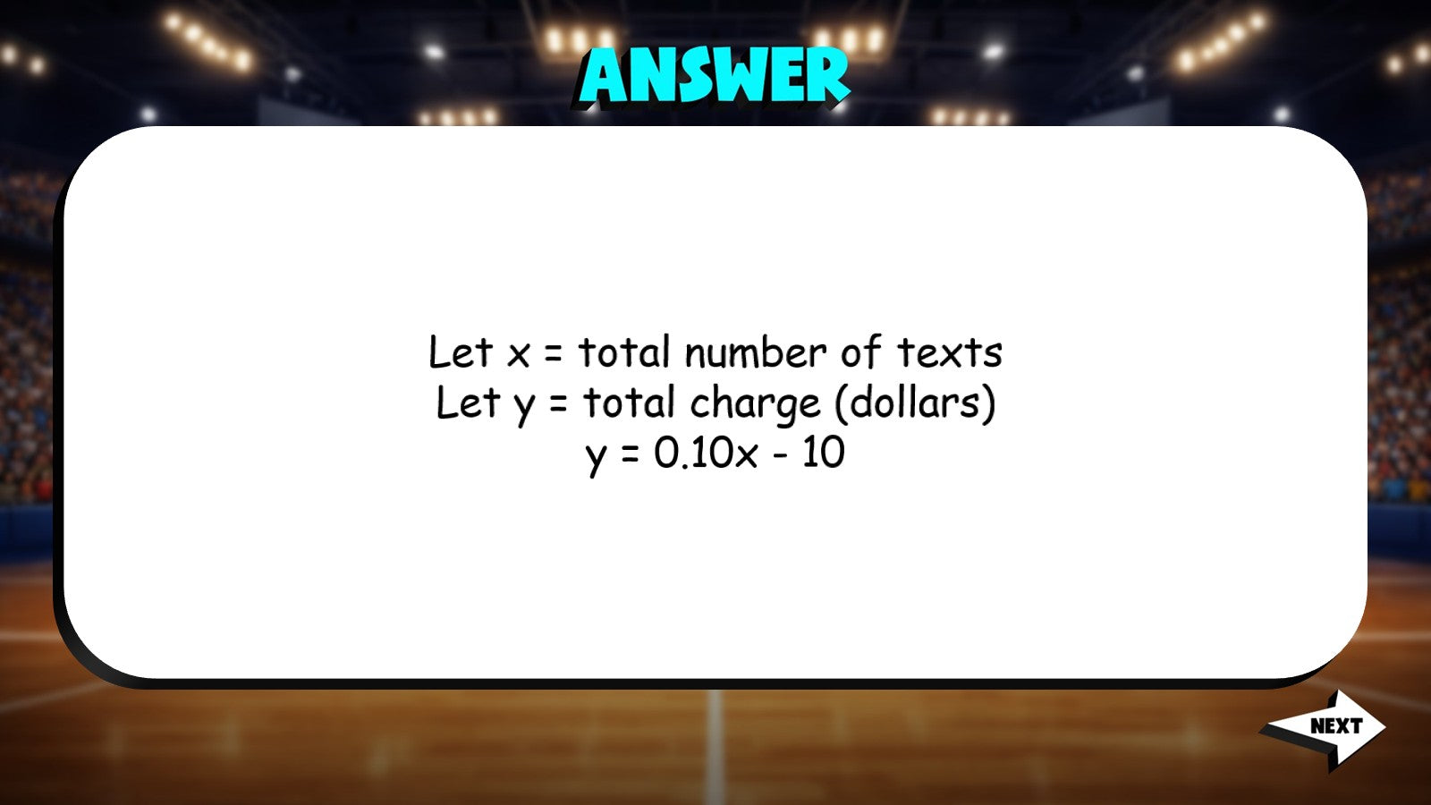 Linear Models to Describe Relationships TRASHKETBALL Math Game - No Prep Grade 8
