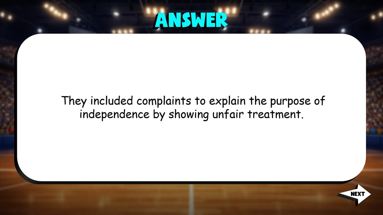 Impact of the Declaration TRASHKETBALL Socials Game - No Prep Grade 4 Review
