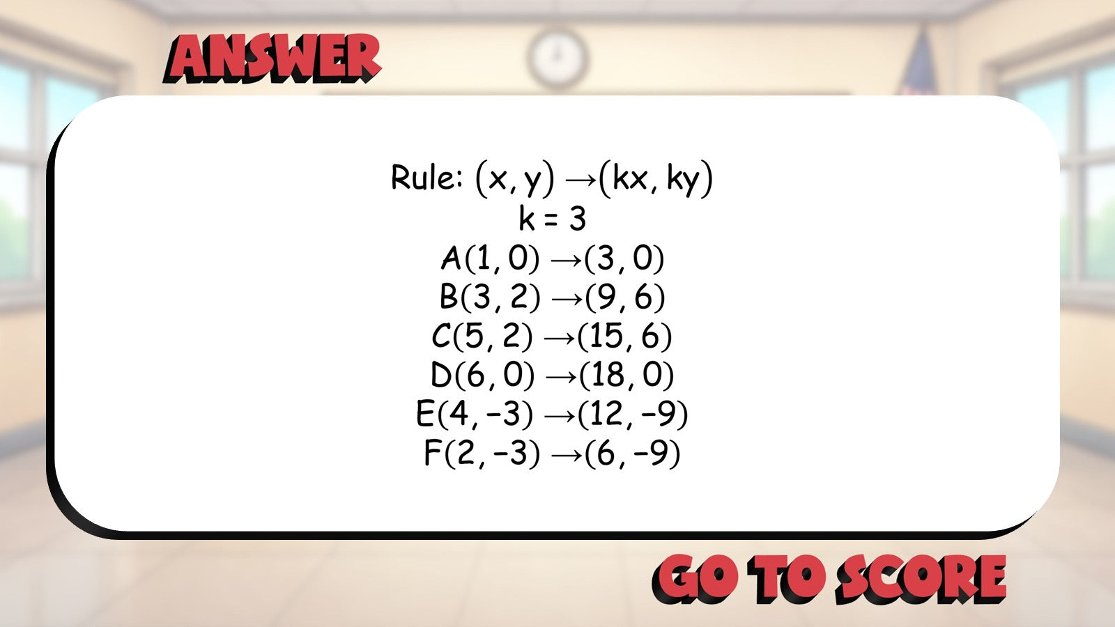 Similarity via Dilations BIG TERRIBLE GAME - No Prep Geometry Math Review