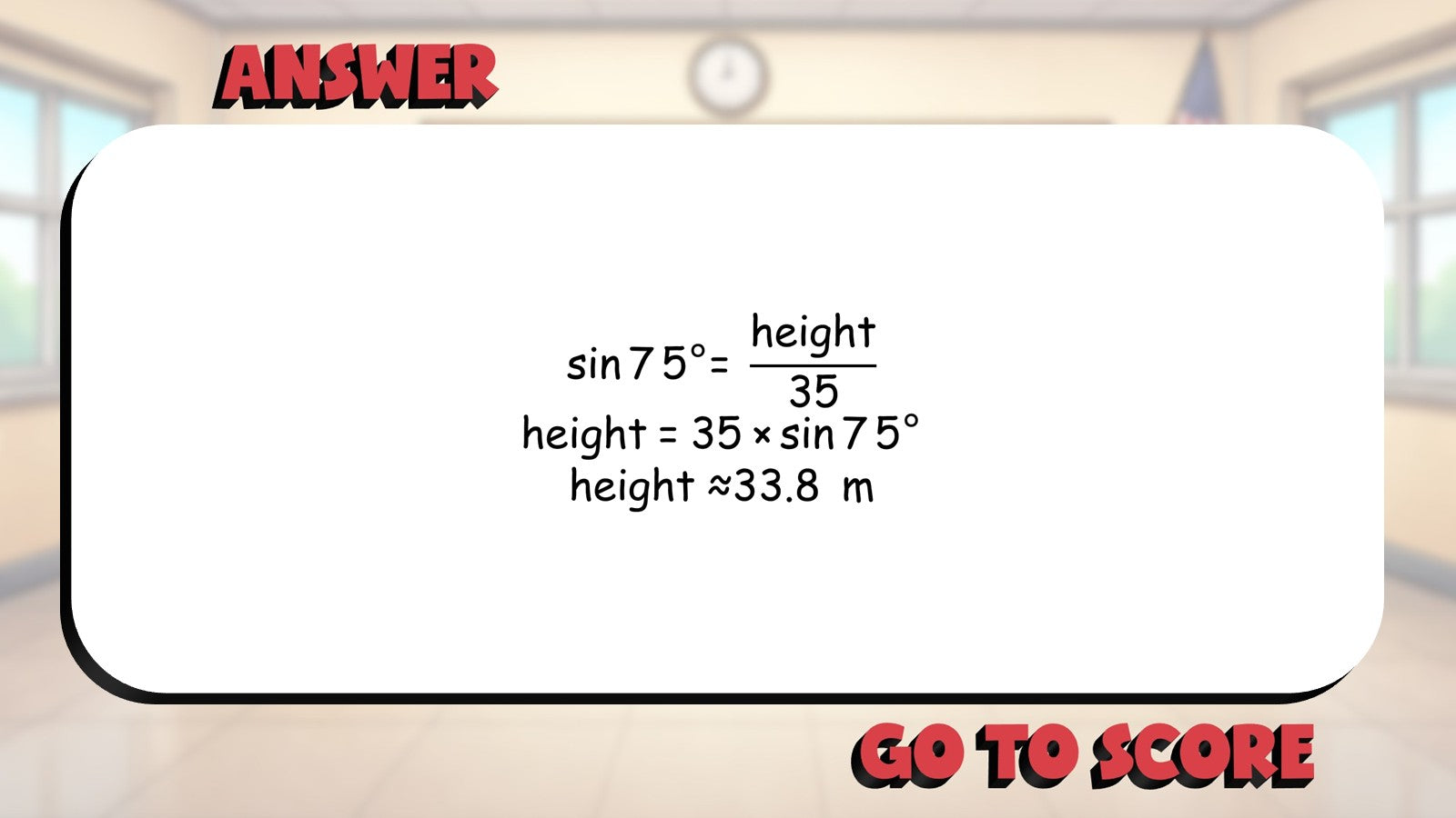Applied Right Triangle Problems BIG TERRIBLE GAME - No Prep Geometry Math Review