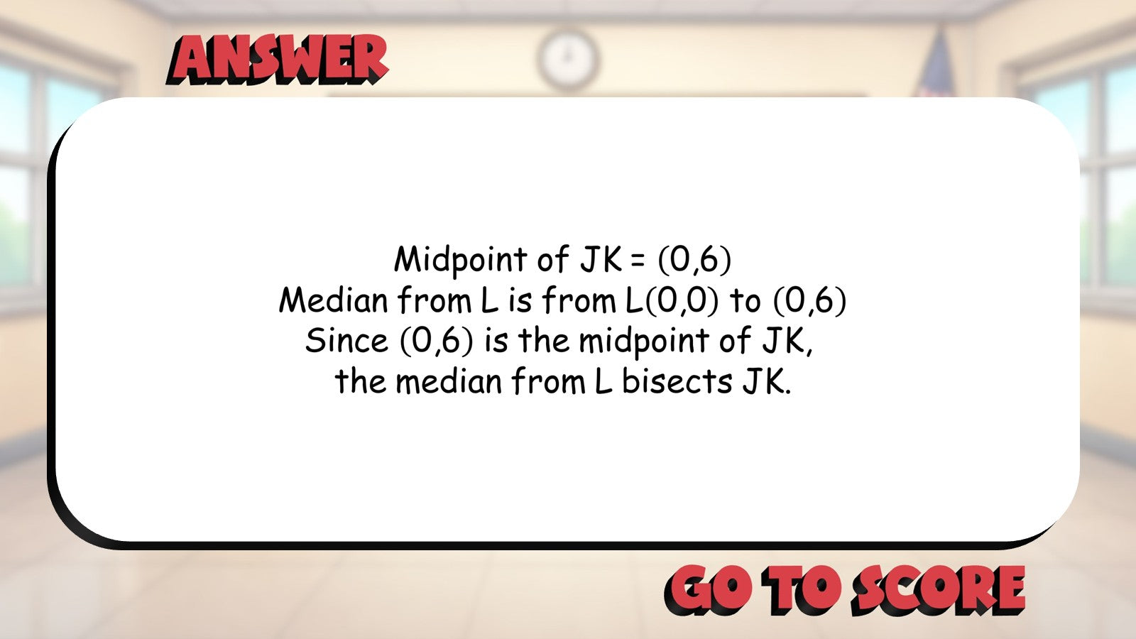 Prove Triangles Using Midpoint Formula BIG TERRIBLE GAME - Geometry Math Review
