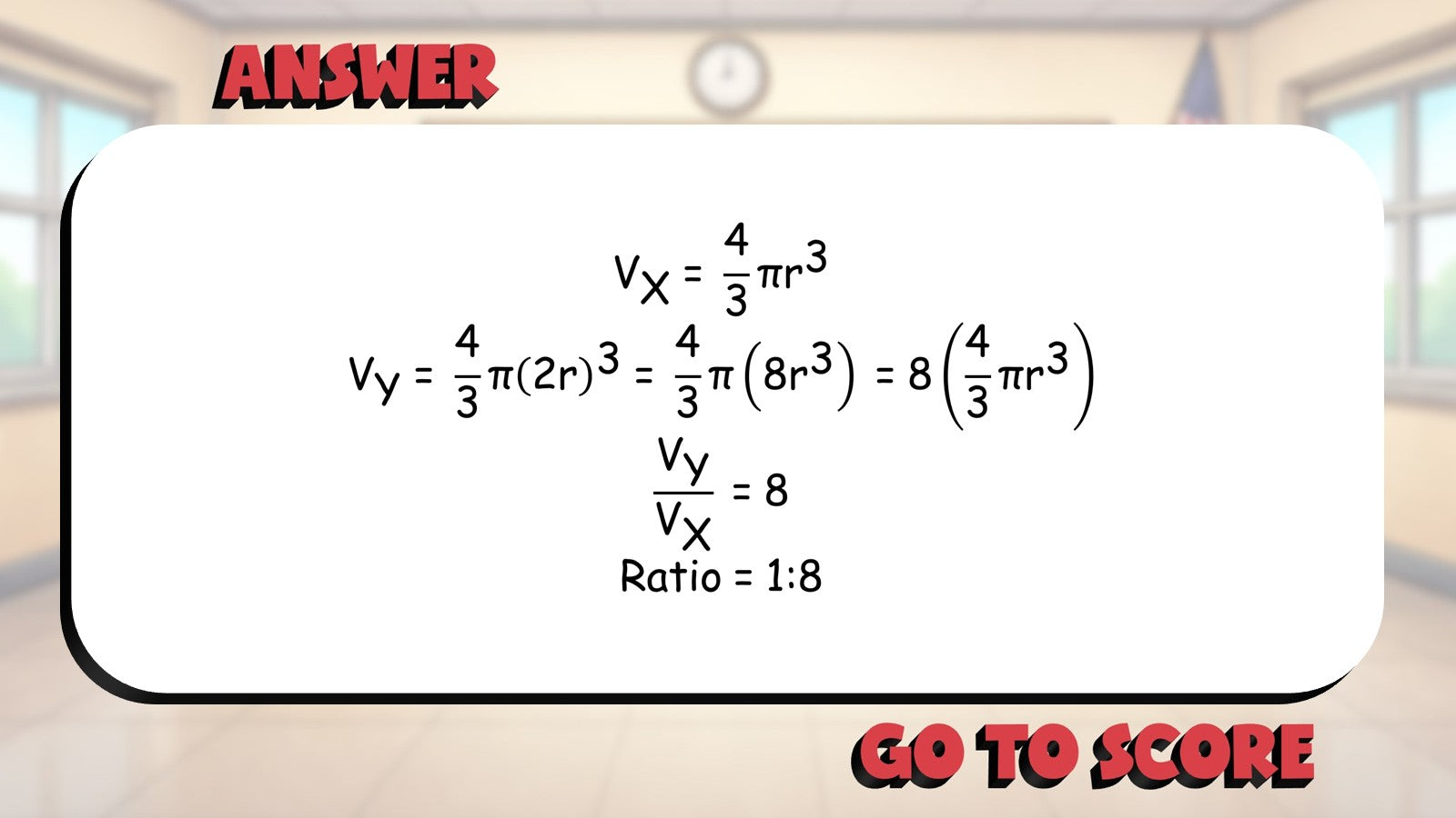 Volume of Spheres BIG TERRIBLE GAME - No Prep Geometry Math Review Activity