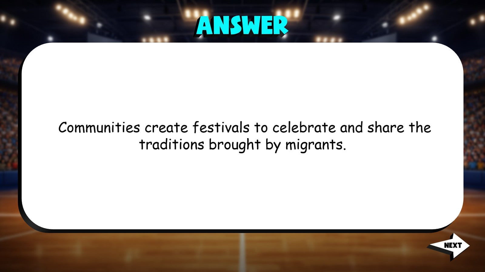 Effects of Migration TRASHKETBALL Socials Game - No Prep Grade 3 Review Activity