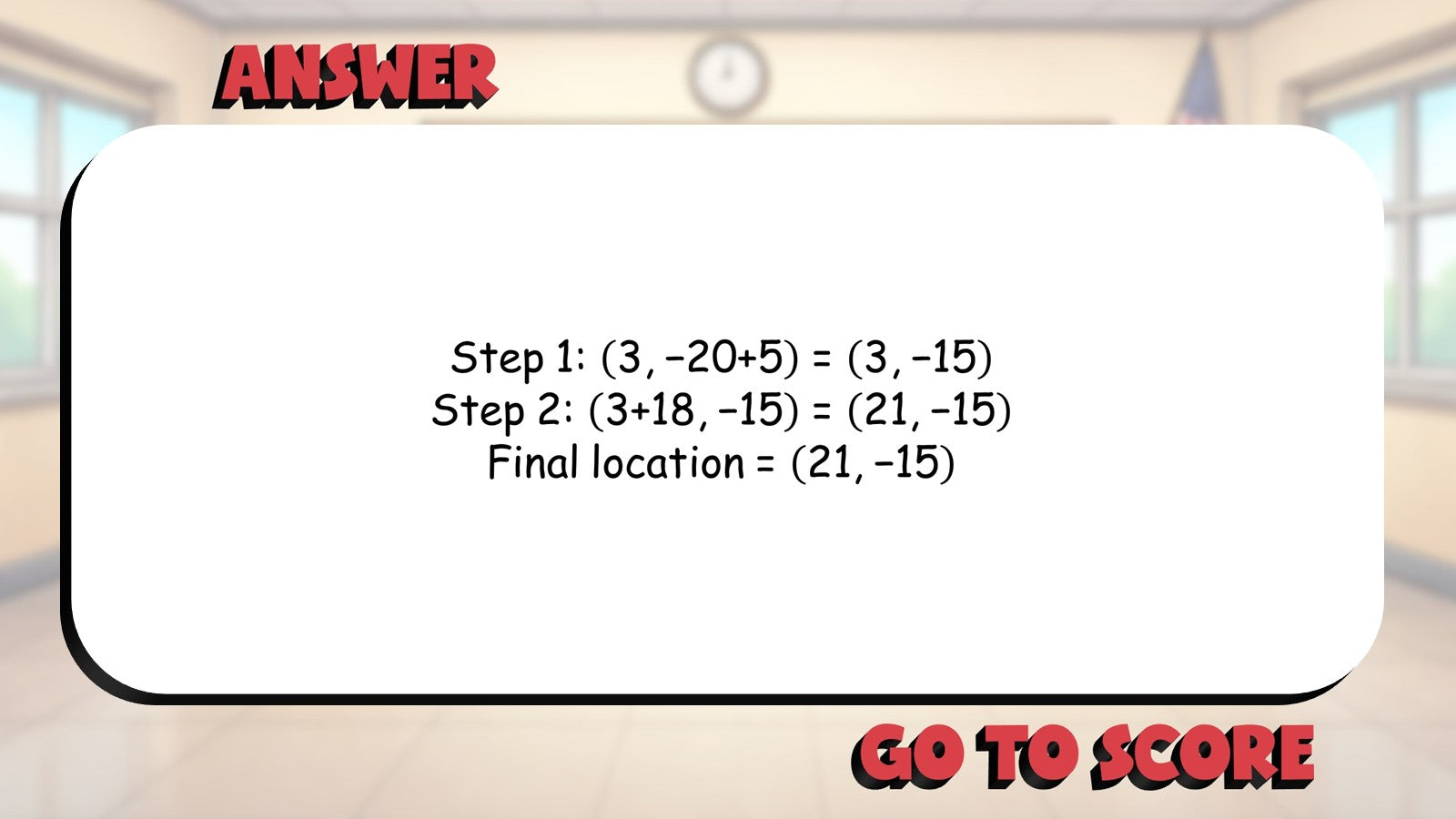 Translation Rules BIG TERRIBLE GAME - No Prep Geometry Math Review Activity