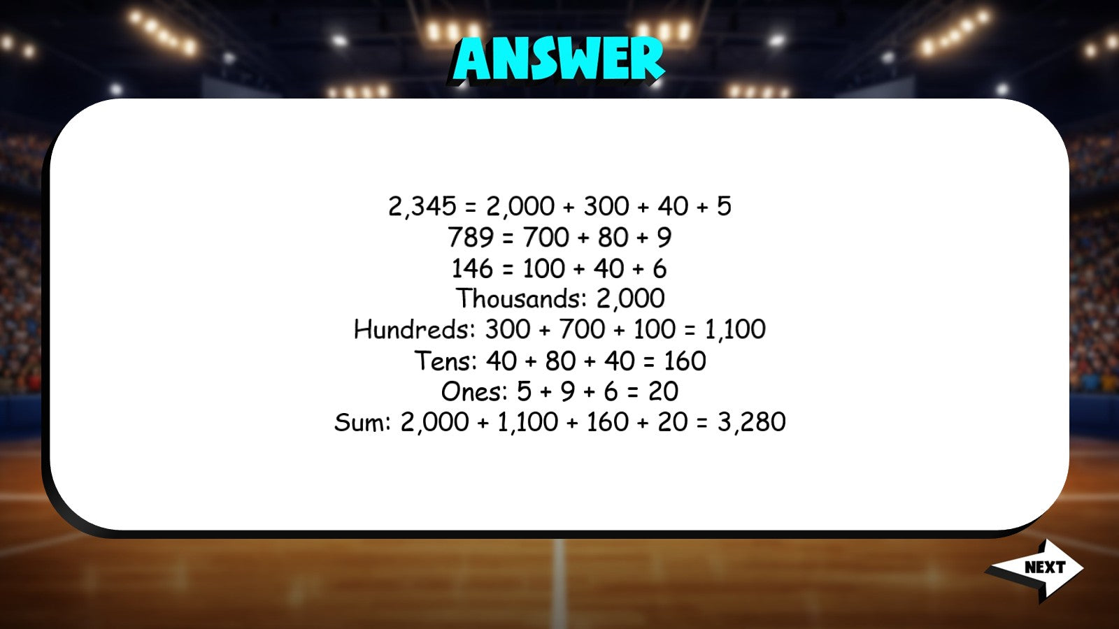 Using Place Value for Mental Math TRASHKETBALL Math Game - No Prep Grade 4