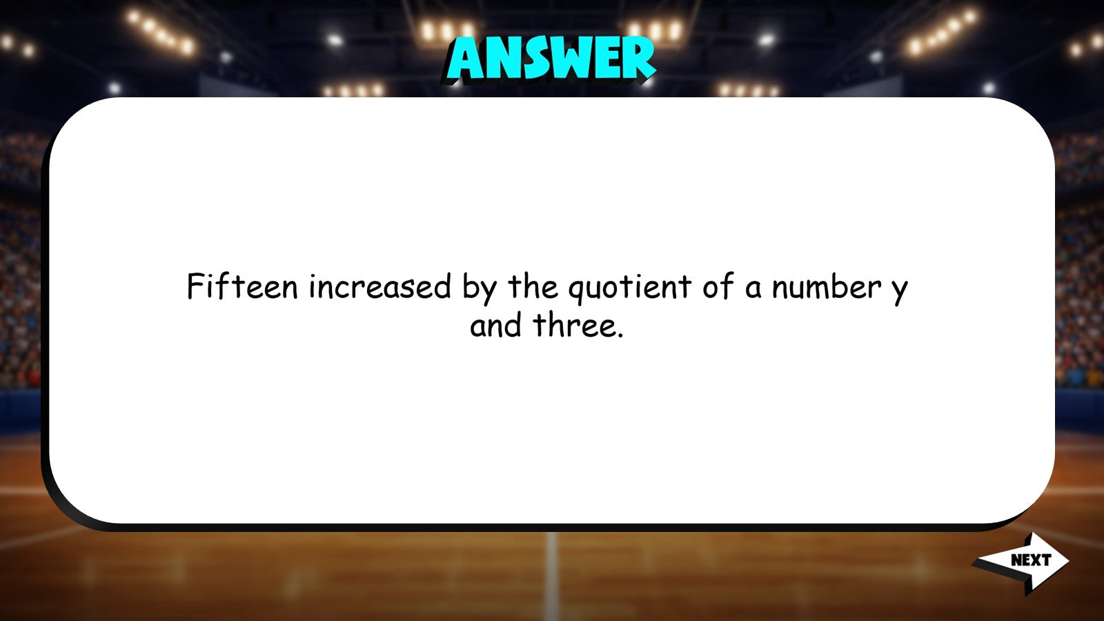Write Expression in Words TRASHKETBALL Math Game - No Prep Algebra 1 Review