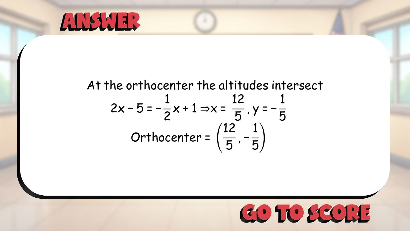 Triangle Orthocenter BIG TERRIBLE GAME - No Prep Geometry Math Review Activity