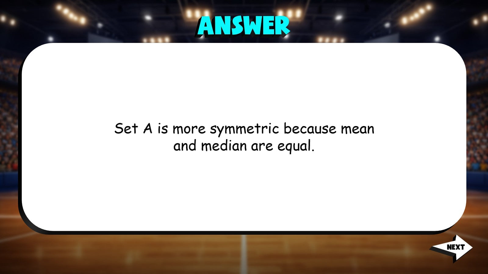 Compare Statistical Results TRASHKETBALL Math Game - No Prep Grade 8 Review