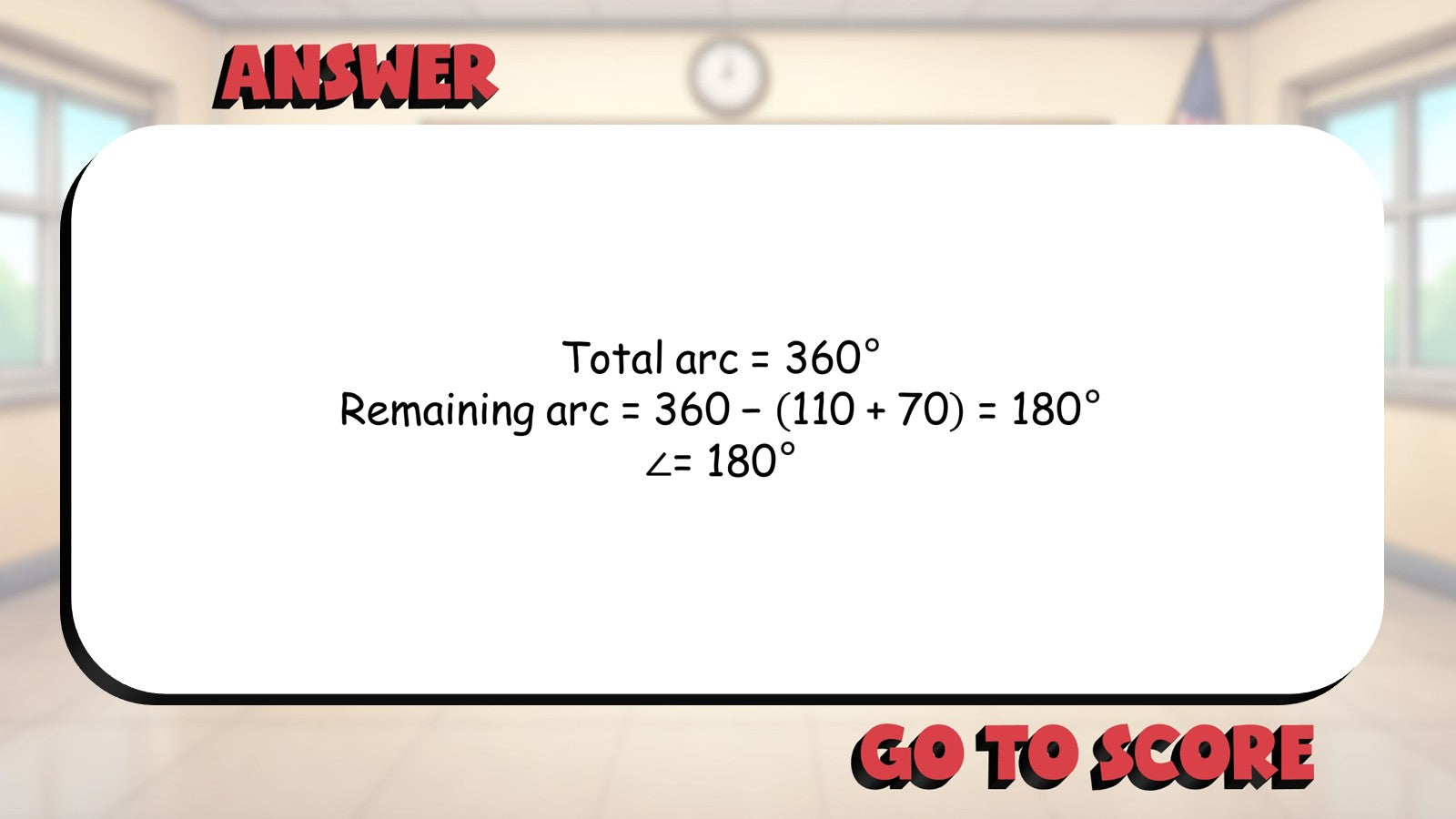 Central Angles BIG TERRIBLE GAME - No Prep Geometry Math Review Activity