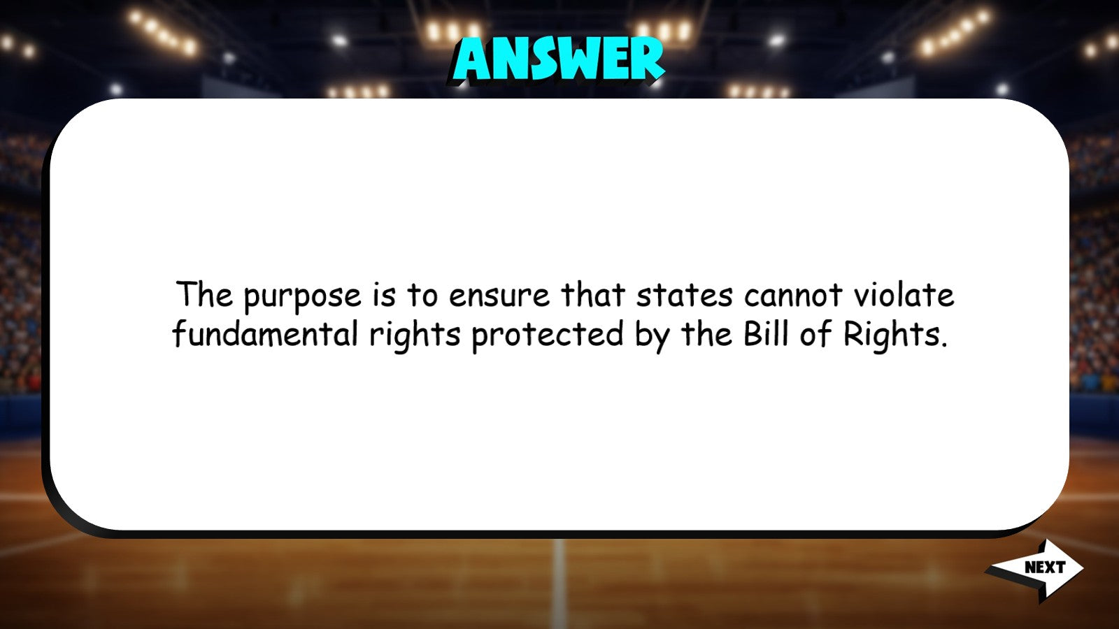 Incorporation Doctrine TRASHKETBALL Civics Game - No Prep Review Activity