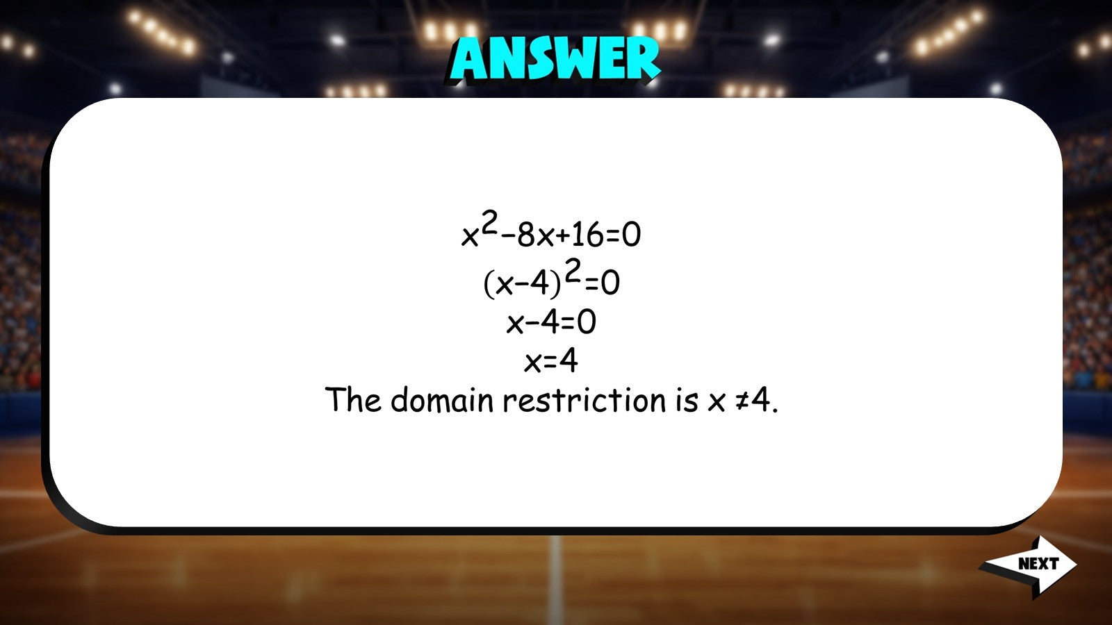 Rational Functions Domain Restrictions TRASHKETBALL Math Game - Algebra 2