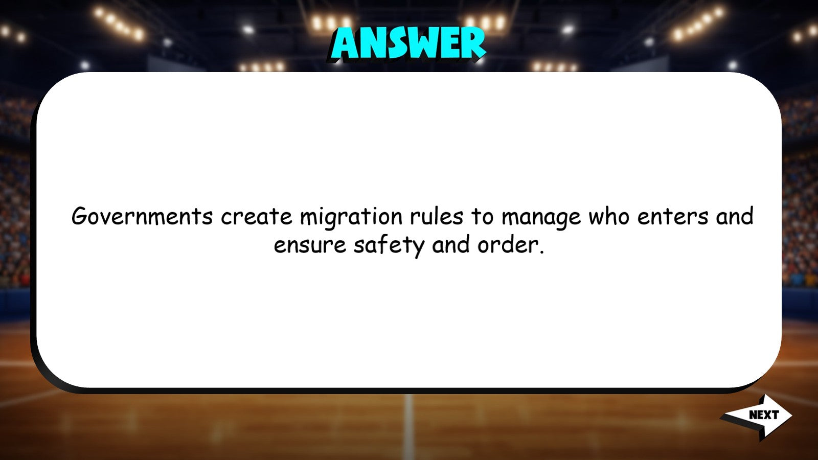 Migration TRASHKETBALL Socials Game - No Prep Grade 3 Review Activity