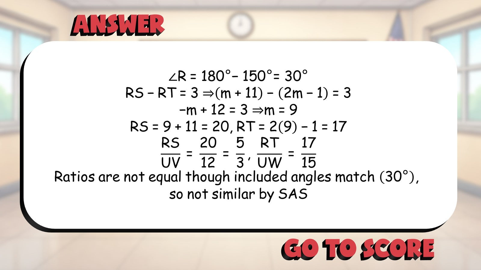 SAS Similarity BIG TERRIBLE GAME - No Prep Geometry Math Review Activity