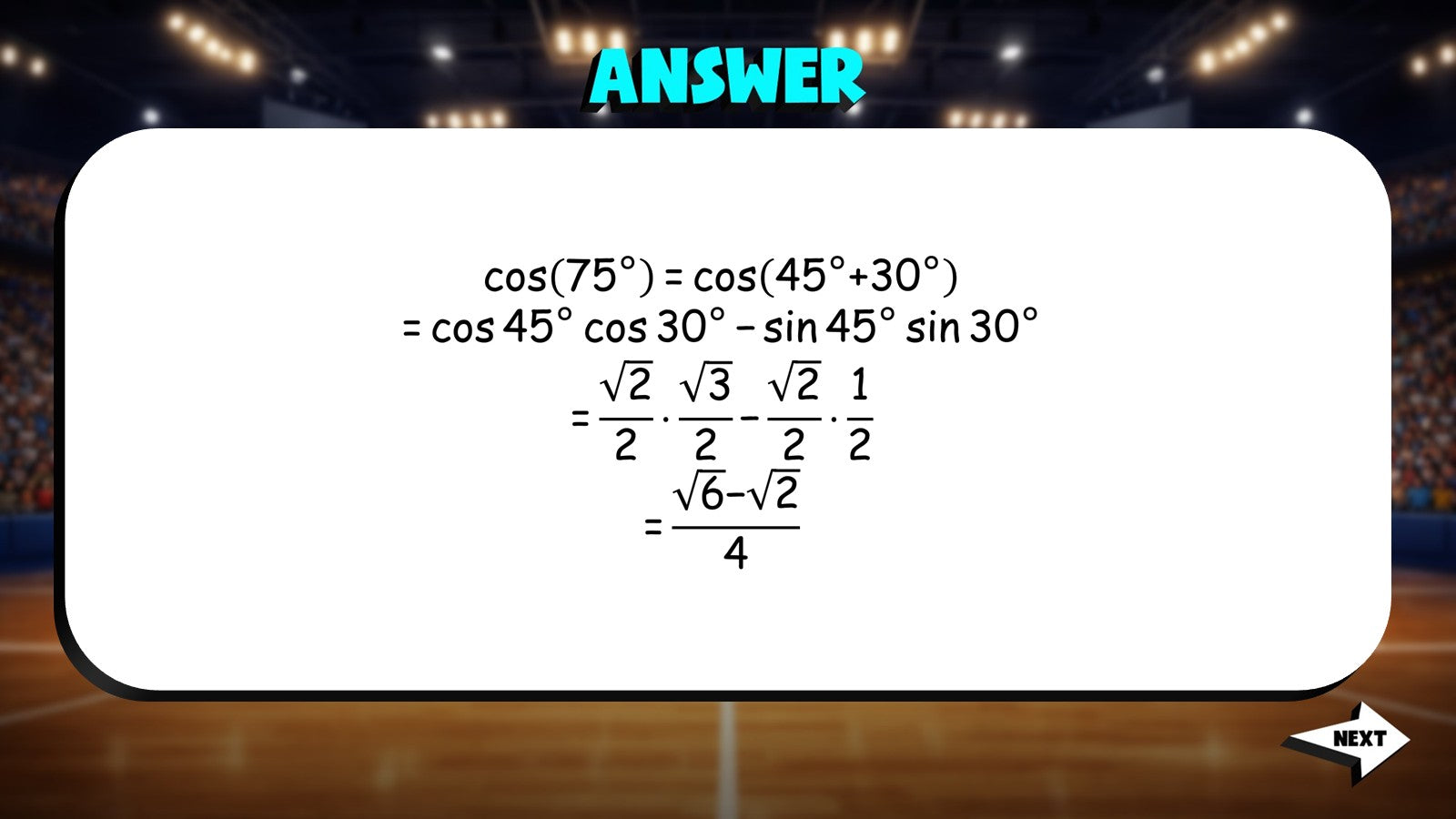 Sum and Difference Identities TRASHKETBALL Math Game - No Prep Algebra 2 Review
