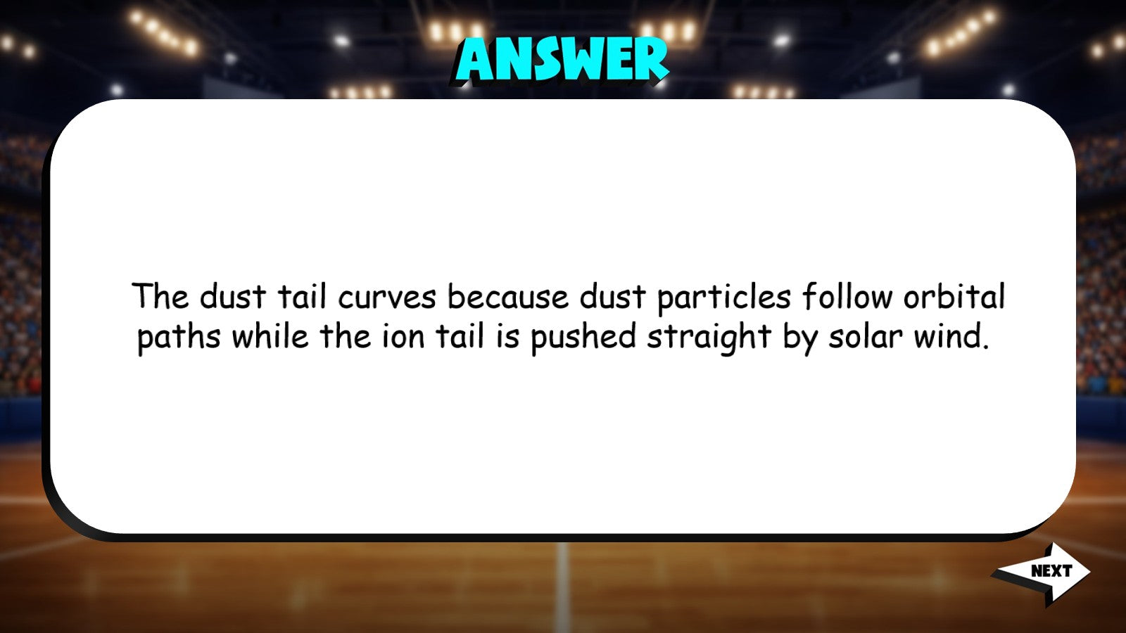 Comets TRASHKETBALL Science Game - No Prep Astronomy Review Activity