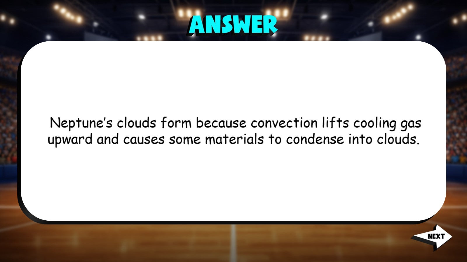 Neptune TRASHKETBALL Science Game - No Prep Astronomy Review Activity